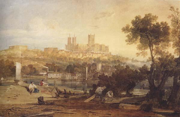 Joseph Mallord William Turner Lincoin from the Brayford (mk47) oil painting picture